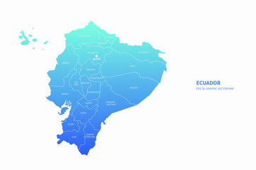 graphic vector map of south america