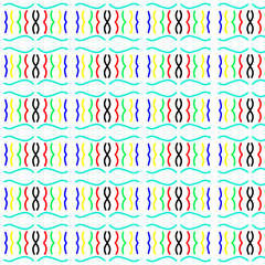seamless geometric pattern with bright colors