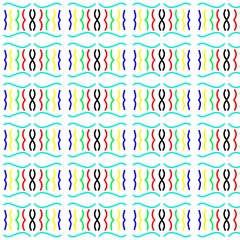 seamless geometric pattern with bright colors