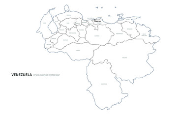 Fototapeta premium graphic vector map of south america