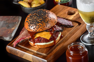 Smoked burger