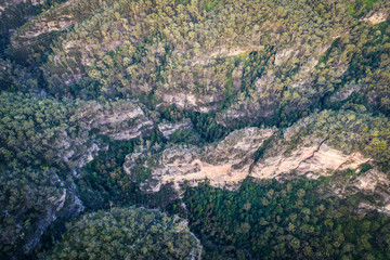 Fototapeta na wymiar view of Govetts Creek Gorge form Point Pilcher Lookout