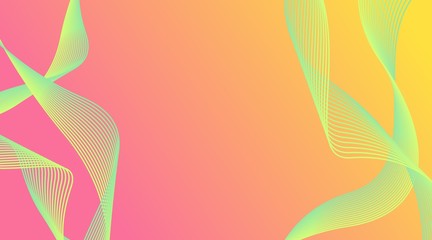 Dynamic Gradient Wave Lines Background For Promotion Product