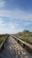 Fototapeta premium Weg zum Strand in St. Peter-Ording