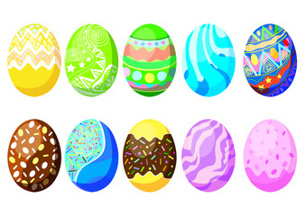 easter egg design and Annual festival on white background illustration vector