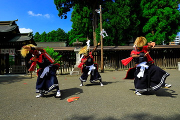 Obraz premium 岩手県 民俗芸能 鬼剣舞