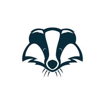 badger head logo illustration