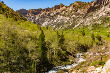 Grainite Peaks of the Ruby Mountains and Lamoille Creek