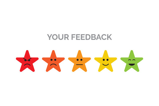 your feedback five stars emoji