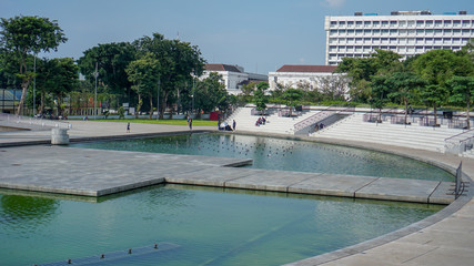 fountain in a public park