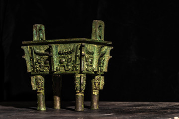 Ding, an ancient Chinese bronze ware