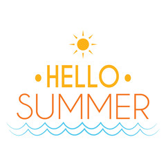 hello summer label