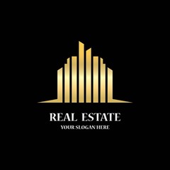 Real estate logo icon illustration