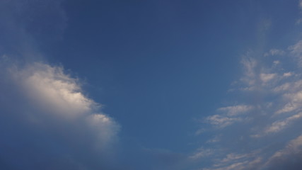 Obraz premium collection of white clouds with a blue sky background is very attractive and beautiful