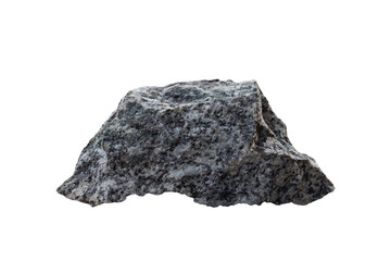 Gneiss Stone isolated on white background included clipping path.
