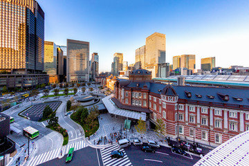 Japan - AUG 20 2019 - View of tokyo train station