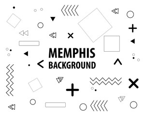 memphis pattern with colorful