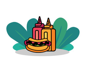 junk food icon set