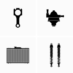 Spare and repair parts for cars