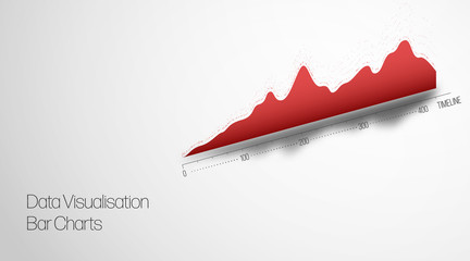 Data visualisation bar charts. Isometric infographic layout. 