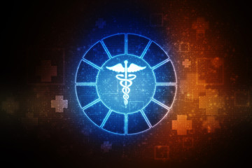 2d illustration Health care and medical logo 