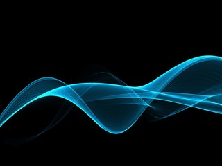 Abstract Business Soft Blue Wave Template Brochure Flyer Background 