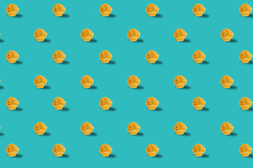 Trendy Pattern done with raw pasta background