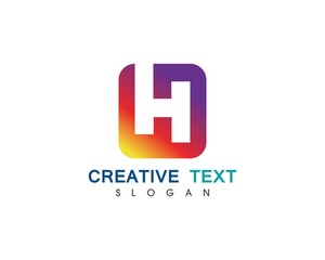 H Letter Logo Template Design Vector illustration