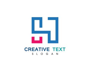 Obraz premium H Letter Logo Template Design Vector illustration