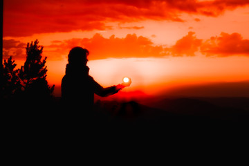 Mountains, Hiking, View and passion