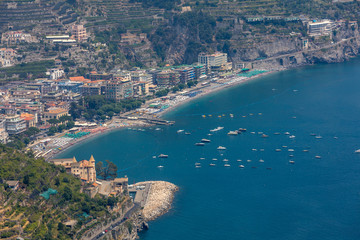 View over Gulf of Salerno from Ravello, Campania, Italy