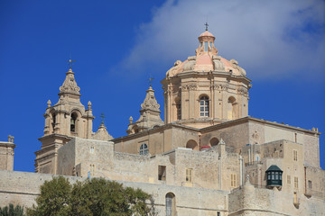 Fototapeta na wymiar Kathedrale St. Paul in Mdina. Malta
