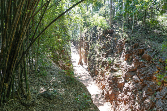 The Hell Fire Pass in Kanchanaburi, Thailand