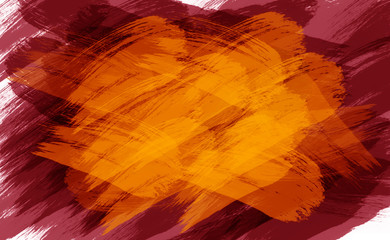 Illustration of Brush Strokes, Acrylic Brushes Effects for Abstract Background
