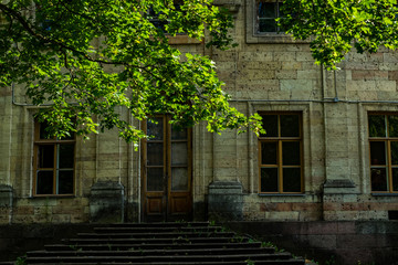 Palace Park in Gatchina, Leningrad region, Russia. Beautiful summer landscape.
