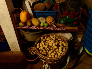 Seasonal fruits in The Land Below The Wind, Sabah, Malaysia. Borneo.     