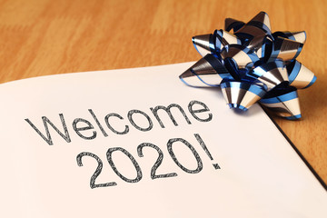 Welcome 2020 with decoration.