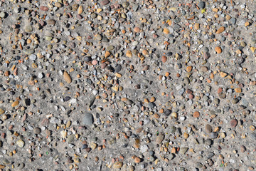 Pellet in old asphalt