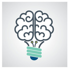 Light lamp sign icon. Idea symbol.