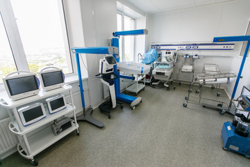 New hospital ward with all necessary medical equipment