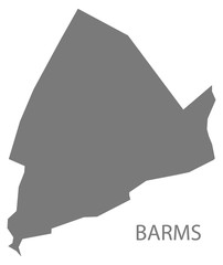 Barms grey ward map of High Peak district in East Midlands England UK