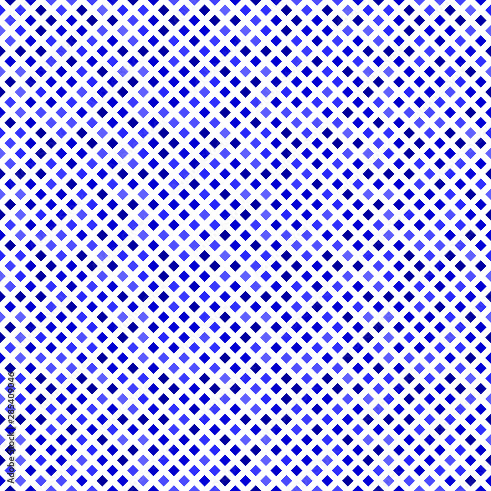 Poster geometrical square pattern background design - blue abstract vector illustration from diagonal squar
