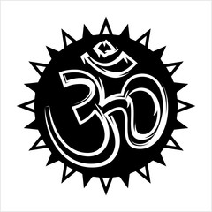 Aum (Om) The Holy Motif Calligraphic Style