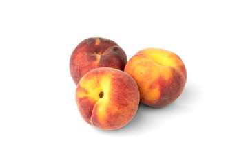 Fototapeta na wymiar Peach isolated on white background.