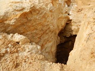 deep cave in the rock