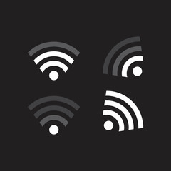 Wifi icon vector template