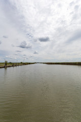 Lake Velence in Hungary on a summer day.