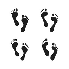 Footsteps icon template color editable. Footsteps symbol vector sign isolated on white background. Simple logo vector illustration for graphic and web design.