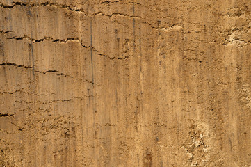 Textured ground surface as background, top view