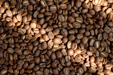 roasted coffee beans background 